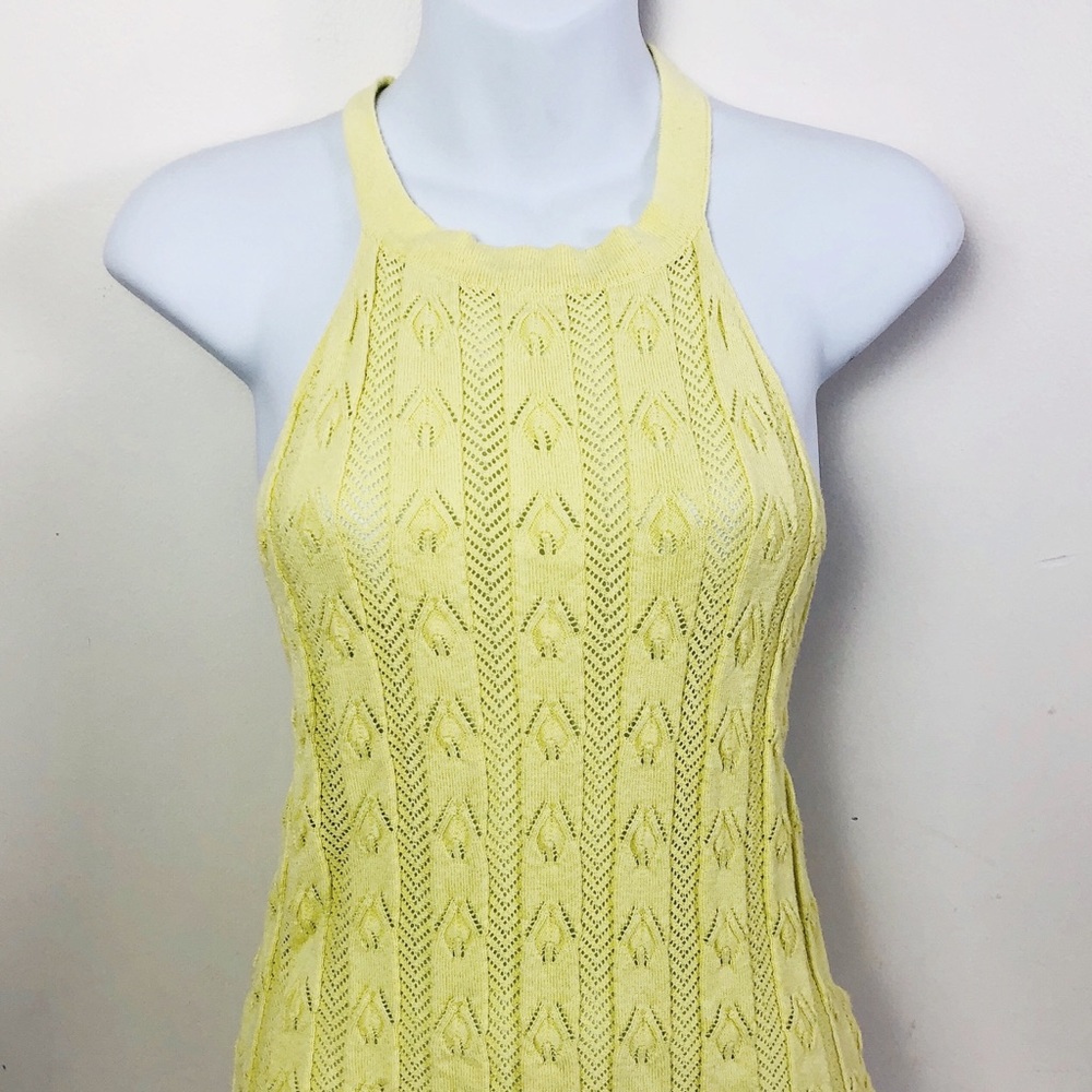 Topshop Butter Yellow Halter Top - Picture 7 of 7